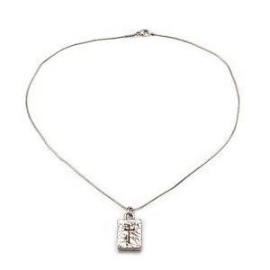 Wollet Cross Shape 925 Sterling Silver Necklace Jewelry Pendant