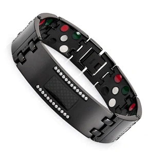 Wollet Stainless Steel Or Titanium Bio Magnetic Fir 4 In 1 5 In 1 Health Bracelet