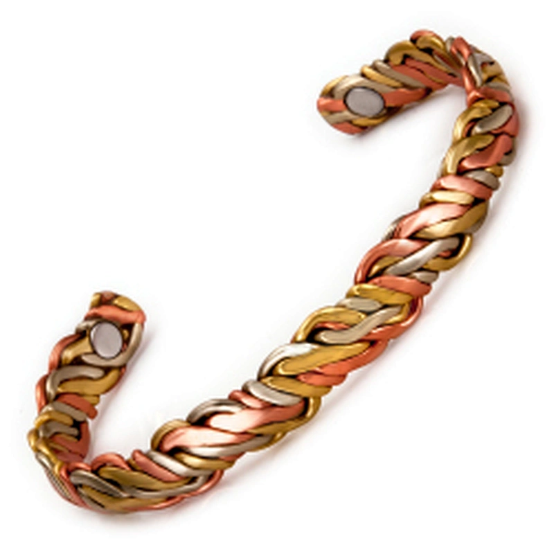 Wollet Wholesale Magnetic Arthritis Pain Relief Energy Healthy Cuff Vintage Engraved Copper Bracelet