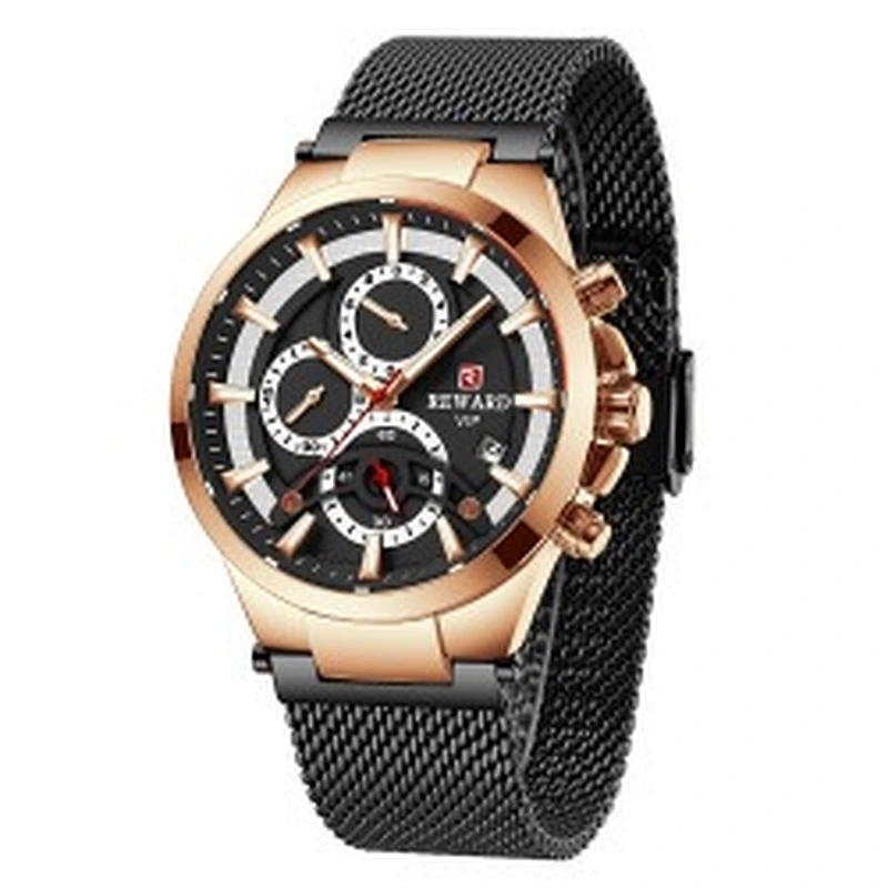 Wollet Multifunctional Sports Waterproof Mesh Strap Men's Watch