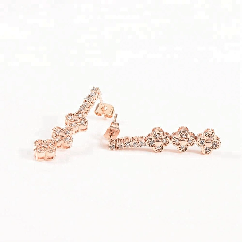 Wollet Fashion CZ Stone Copper Magnetic Gold Plated Jewelry Set