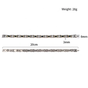 Wollet Fashion Stainless Steel Magnetic Bracelet Anklet With Multicolor Natural Crystal Jewelry