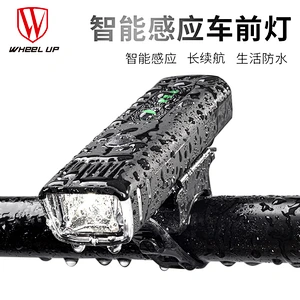Wollet Bike Lights Front and Back Rechargeable Bike Light Set Super Bright Front Headlight and Rear LED Smart Bicycle Light