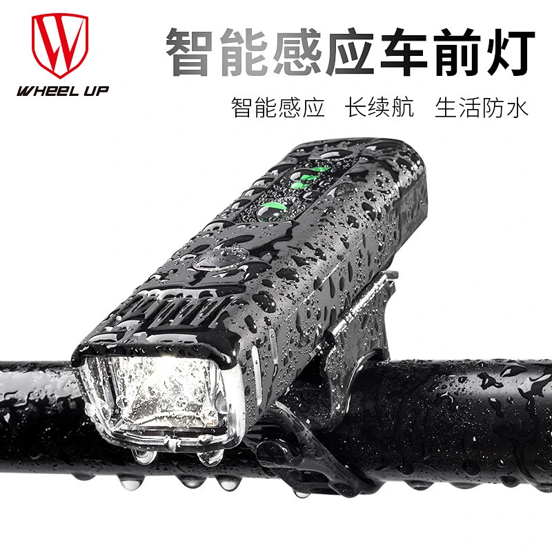 Wollet Bike Lights Front and Back Rechargeable Bike Light Set Super Bright Front Headlight and Rear LED Smart Bicycle Light