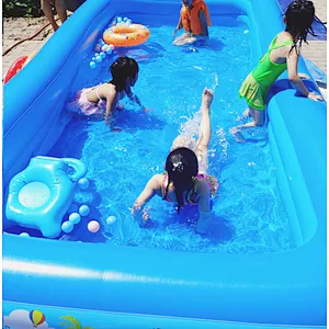 Wollet Thickened PVC household outdoor children's inflatable swimming pool