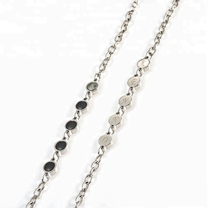 Wollet Fashion Couple CZ Stone Round Pendant 316L Stainless Steel Pendant