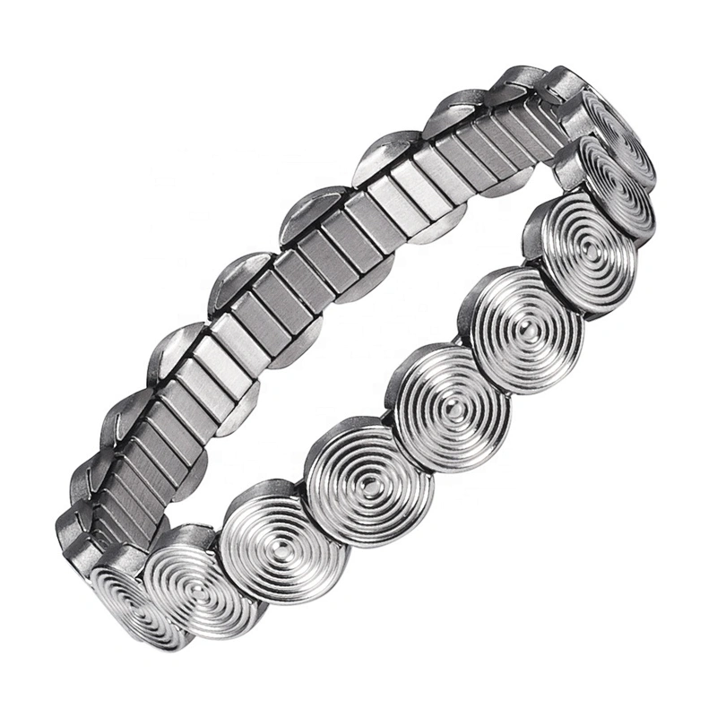 Wollet New Design Flexible Stainless Steel Magnetic Therapy Elastic Bracelet for Women and Girls