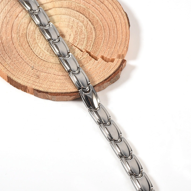 Wollet Fashion High Polish Wholesale Bio Magnetic Stainless Steel Bracelet