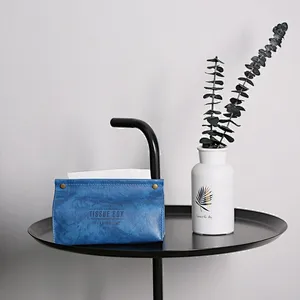 Wollet Nordic Creative Home Multicolor Tissue Box Household Leather Pumping Box