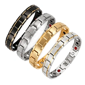 Wollet Men New Blood Pressure Control  Copper Benefits Balance Magnetic Therapeutic Bracelet