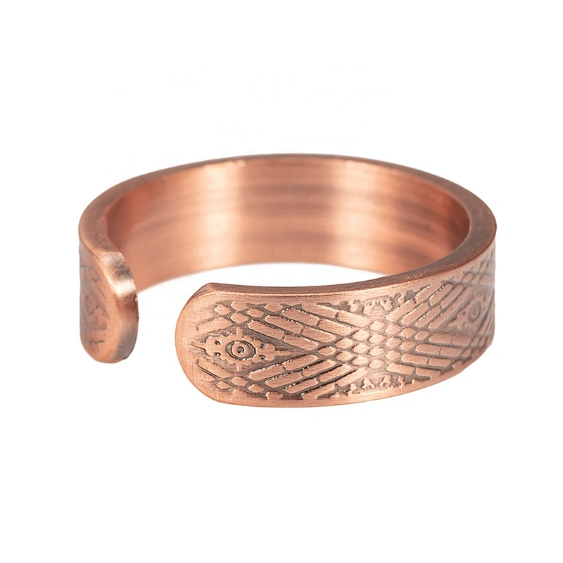 Wollet Magnetic Copper Ring Arthritis Women Pure Copper Rings for Women Adjustable Health with 3PCS Magnets