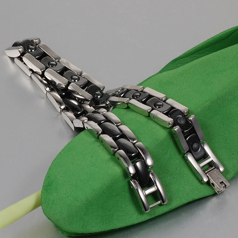 Wollet Fashion 5 in 1 Healing Power Energy Bio Magnetic Ceramic Bracelet