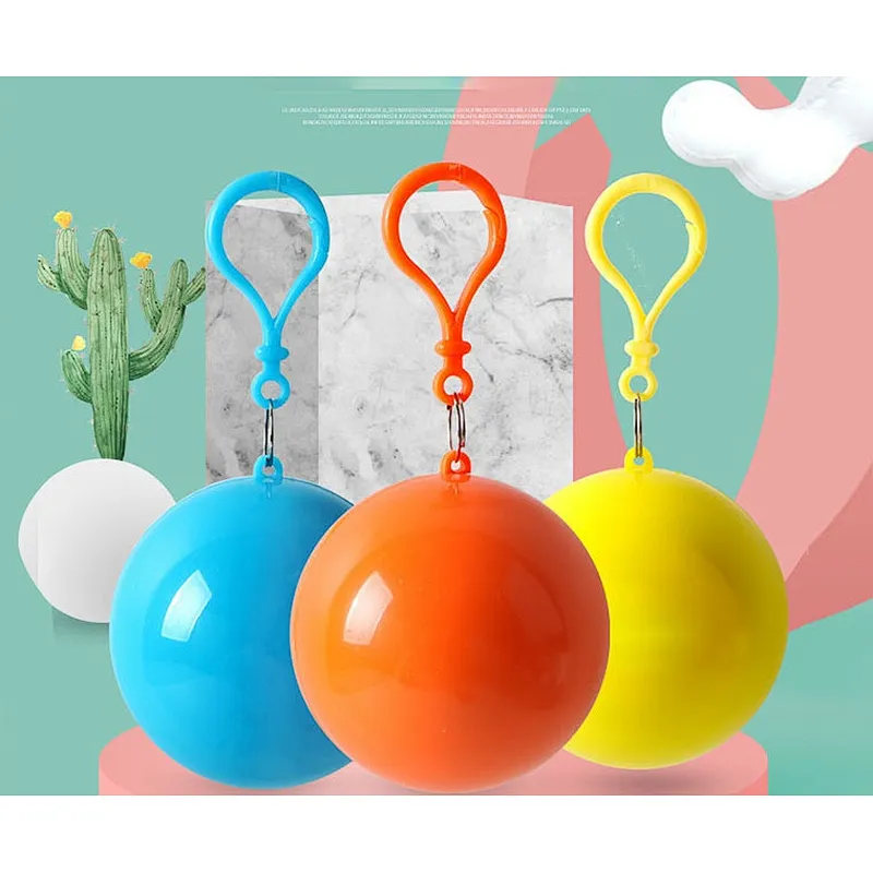 Wollet outdoor adult travel Portable disposable compression raincoat ball