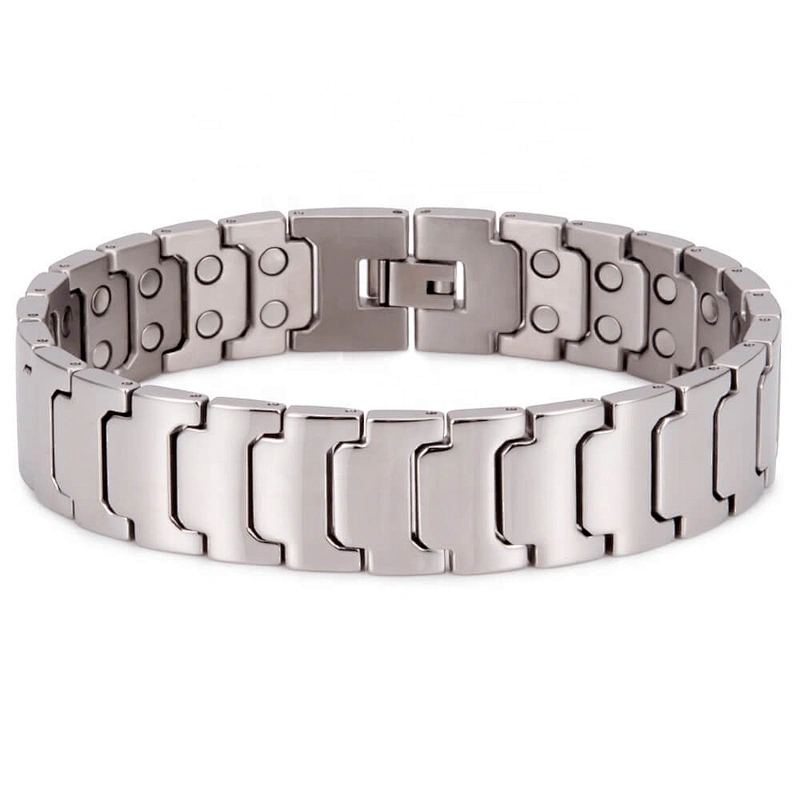 Wollet New Men Japan Therapeutic Titanium Health Japanese Blood Pressure Control Bio Magnetic Therapy Bracelet