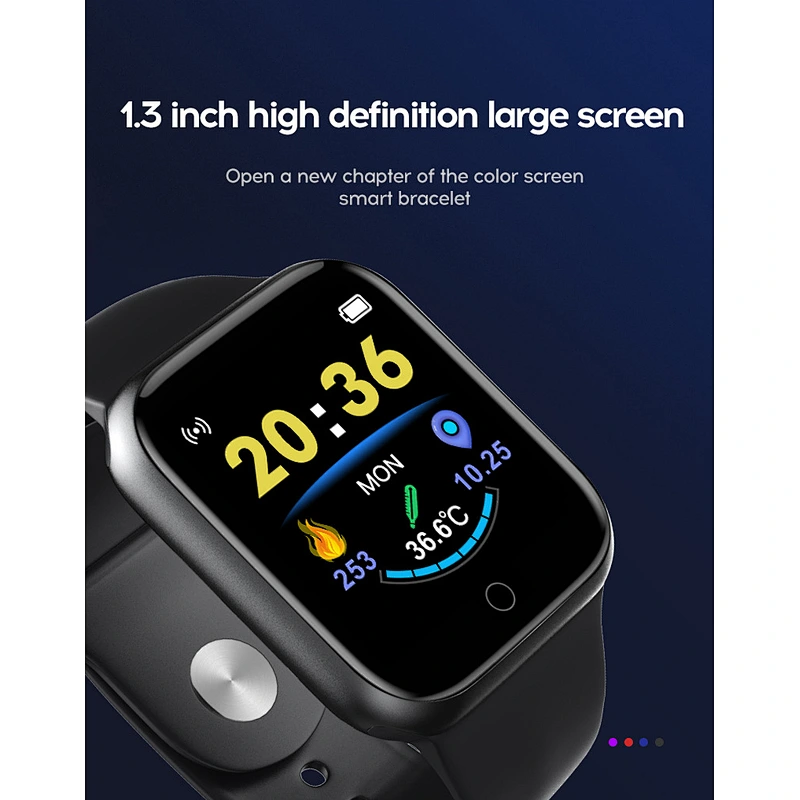 Wollet Hot Sale Full Touch SmartWatch Waterproof Temperature Smart Watch With Heart Rate Monitoring Smart Watch