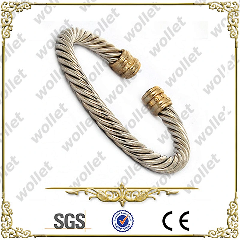 Men Silver wire bangle