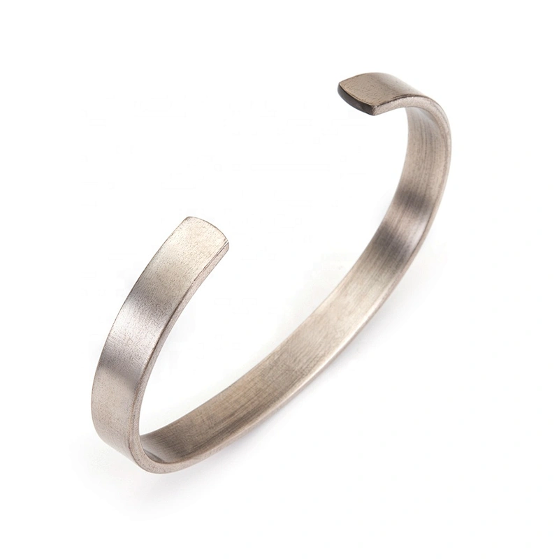 Wollet Mens Pure Silver Bangle  Arthritis Pain Relief Therapy  Bracelet