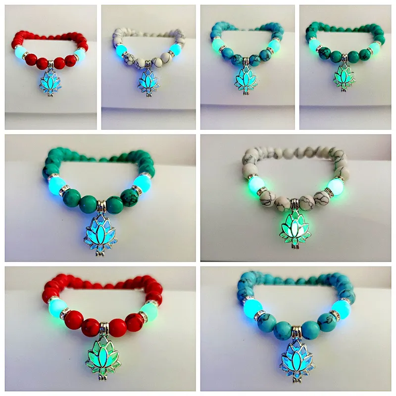 Wollet Energy Glowing Lotus Sanskrit Beaded Bracelet