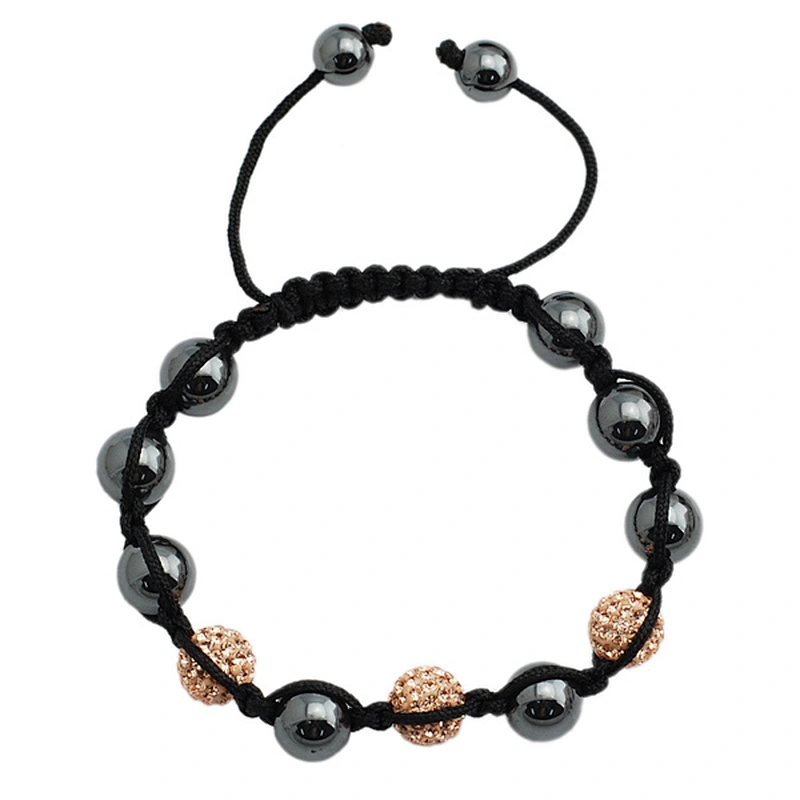 new york wholesale black hematite handmade men custom beaded bracelets 2014