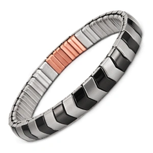 Wollet New Design Flexible Stainless Steel Magnetic Therapy Elastic Bracelet for Women and Girls