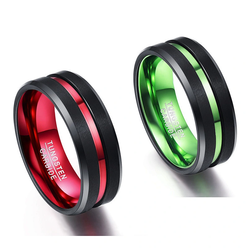Wollet Titanium Steel Jewelry Multi-color Plating Customized Stainless Steel Luminous Ring