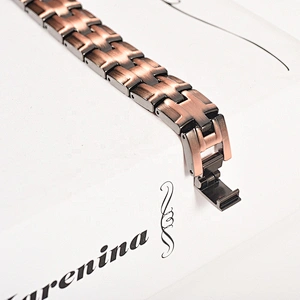 Wollet Wholesale Health Double Row Bio Magnetic Copper Bracelet For Men Jewelry