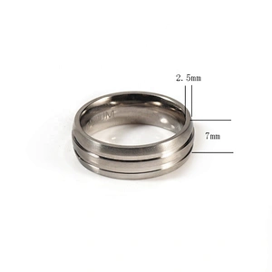 Wollet Fashion Power Bio Magnetic Titanium Steel Wedding Ring For men