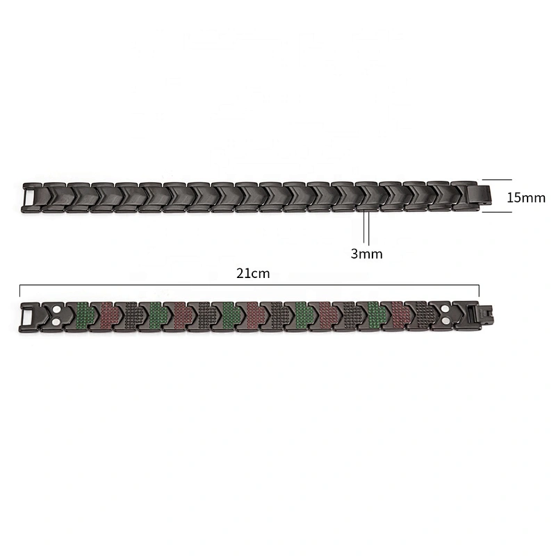 Wollet Wholesale Price Health Blood Pressure Stainless Steel Bio Neodymium Magnetic Bracelet