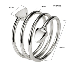 Wollet Magnetic Copper Ring Arthritis Women Pure Copper Rings for Women Adjustable Health with 3PCS Magnets