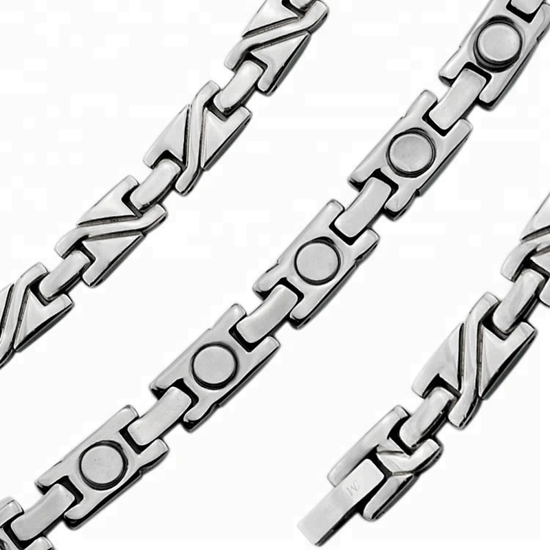 Wollet Health Germanium Magnetic Infrared Couple Titanium Necklace For Men Women