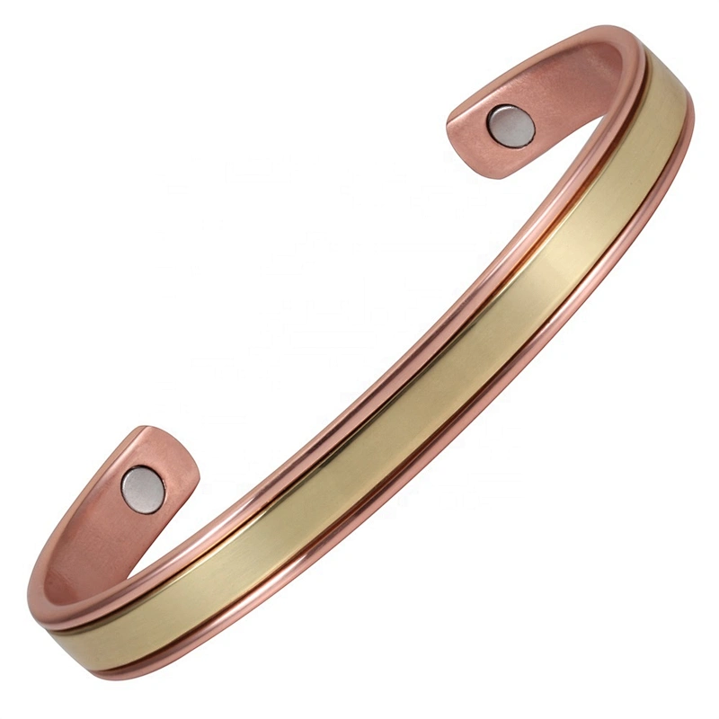 Wollet Healthy Double Color 99.95% Copper Bio Magnetic Bangle
