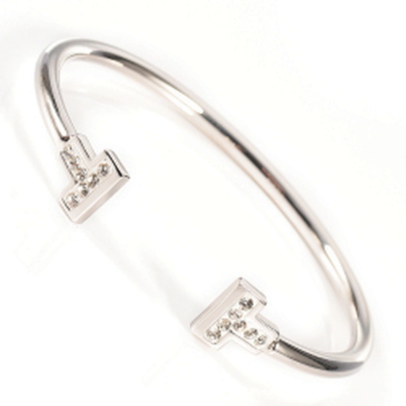 Wollet Fashion Design CZ Stone 99.999% Germanium Copper Healing Bangle