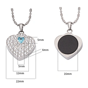 Wollet Volcanic Rock Original Negative Ion Fashion Manufacturers Quantum Japanese Lava Energy Negative Ions Pendant