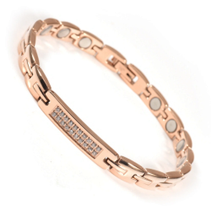 Wollet 2000 Gauss Adjustable Pain Relief Therapy 316L Stainless Steel Japanese Magnetic Bracelet For Men Women Jewelry