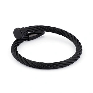 Wollet Fashion Trend Multi-color Women's Stianless Steel Nail Open Bracelet