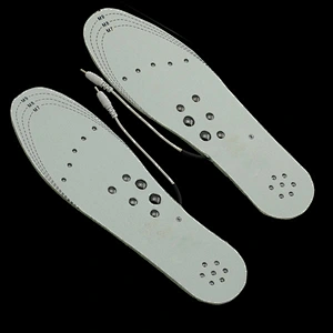 natural blue rubber magnetic foot massage insole