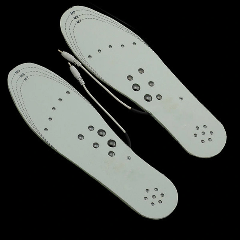natural blue rubber magnetic foot massage insole