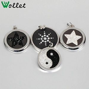 2014 Bulk Sale Black Enamel magnetic pendants quantum science pendant side effects