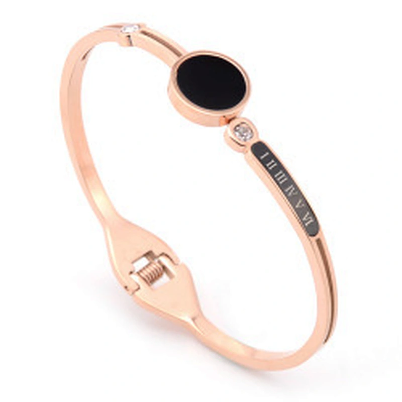 Wollet New Design Fashion Adjustable Love Bracelet Rose Gold Stainless Steel Bracelet