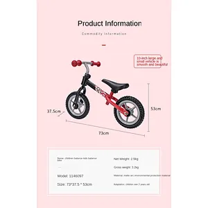 Wollet Popular 2-4 years old non-pedal two-wheeled children's scooter balance bike baby walker