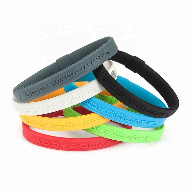 Wollet Sports Cheap Custom Multiple Colour Health Energy Power Silicon Negative Ion Silicone Balance Bracelet