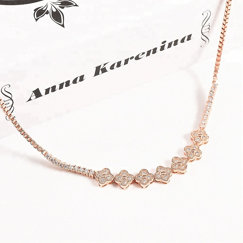 Wollet Fashion Health Energy Power CZ Stone Copper Bio Magnetic Necklace