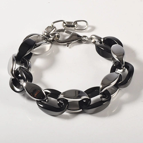 Wollet new Design Good Quality Stainless Steel Ceramic Negative Ion Energy Jewelry Set