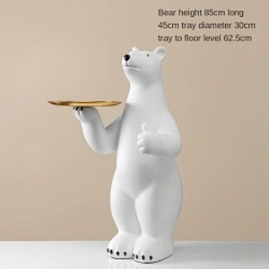 Wollet Polar Bear Floor Storage Tray Home Decoration