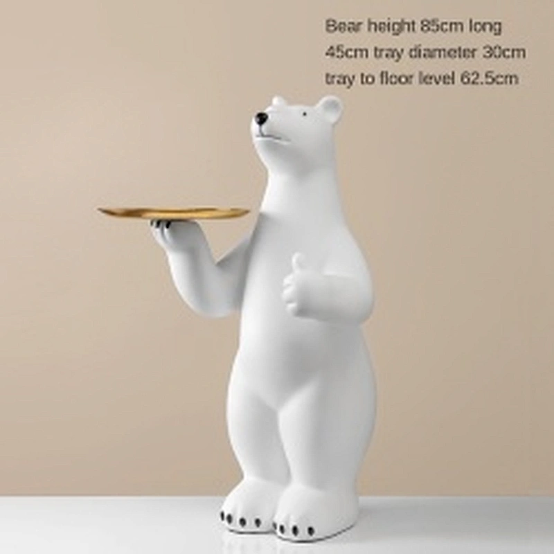 Wollet Polar Bear Floor Storage Tray Home Decoration
