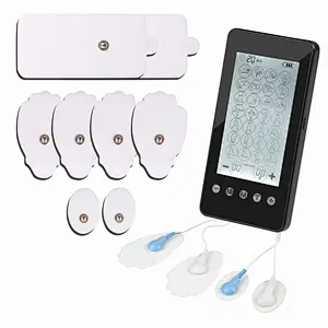 Wollet Tens Unit Machine Pulse Massage 28 Massage Modes Rechargeable Pain Relief Muscle Stimulator Massager with 4 Pads