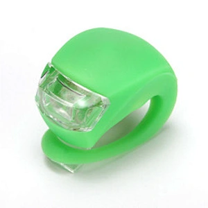 Wollet Silicone LED Scooter Front Light Warning Light Bicycle Frog Helmet Riding Tail Light