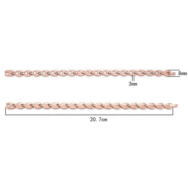 Wollet Japan Popular Health Benefits Ladies Dubai Pain Relief Vertigo Titanium Neodymium Bio Magnetic Therapy Bracelet For Women