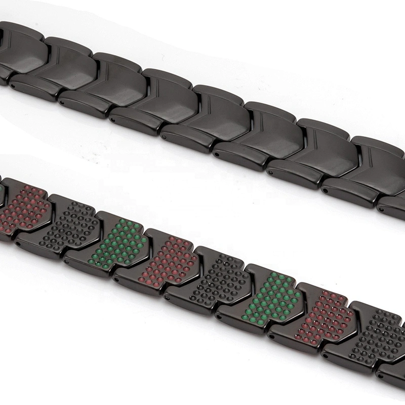 Wollet Wholesale Price Health Blood Pressure Stainless Steel Bio Neodymium Magnetic Bracelet