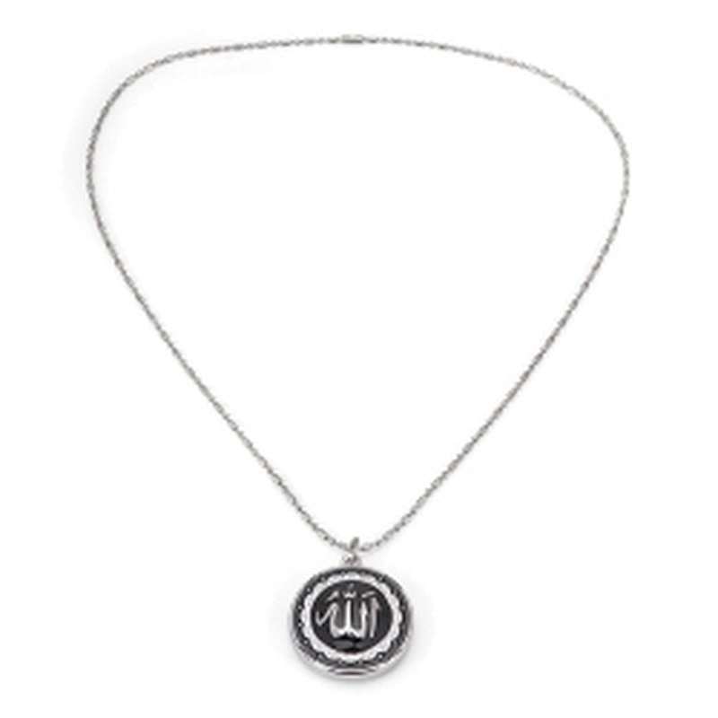 Wollet Health Negative ion Energy Lava Stone Pendant with Muslim